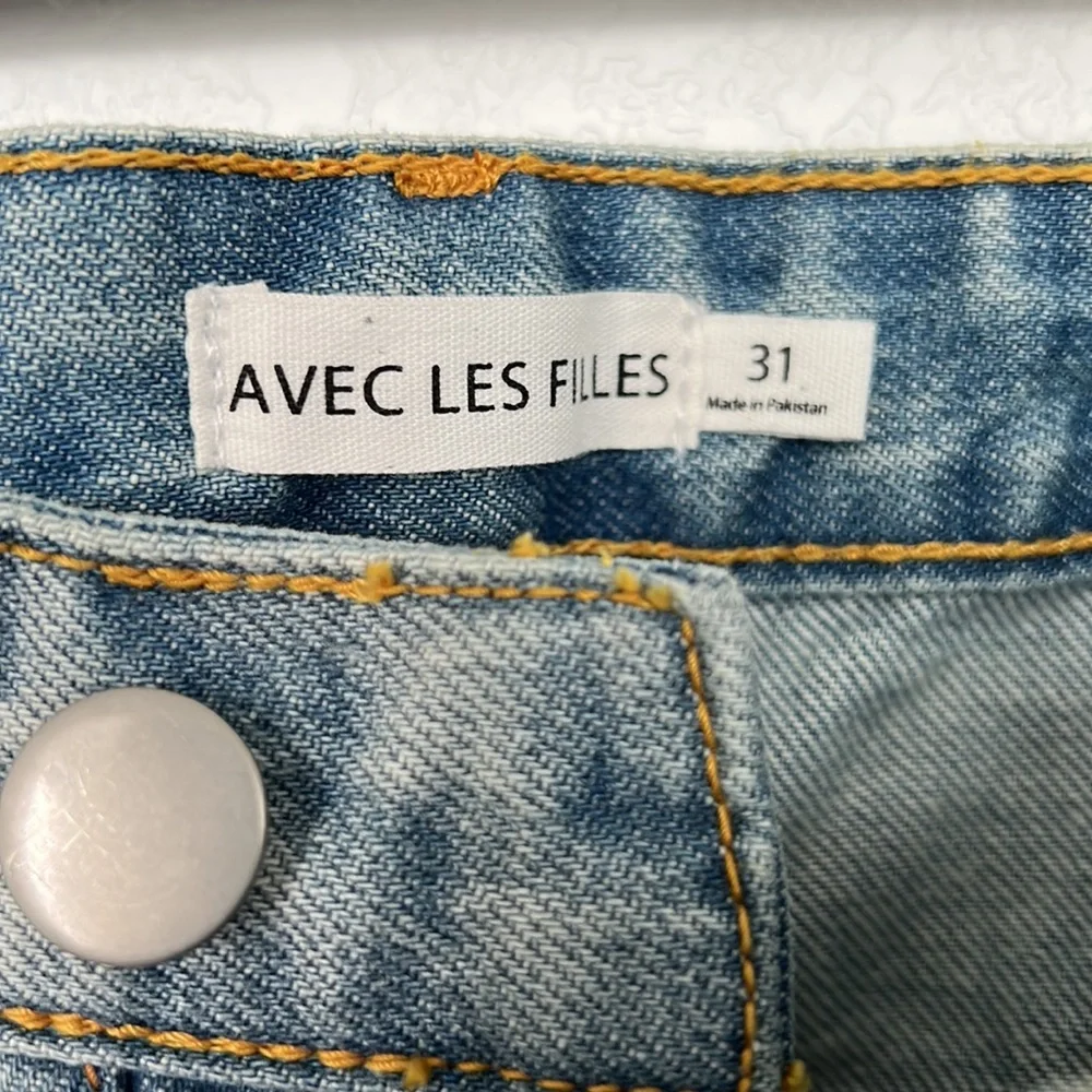 NWT Avec Les Filles Women’s Light Wash Jeans Sz 31 - Picture 3 of 11